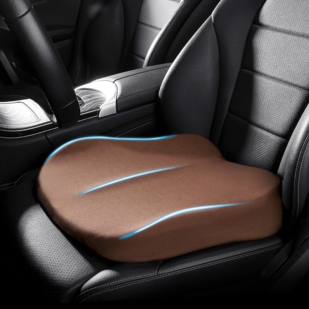 Sitzerhöhung Auto Sitzkissen | Memory Foam Sitzkissen | Ergonomisches Sitzkissen fürs Fahren | FahrKomfort