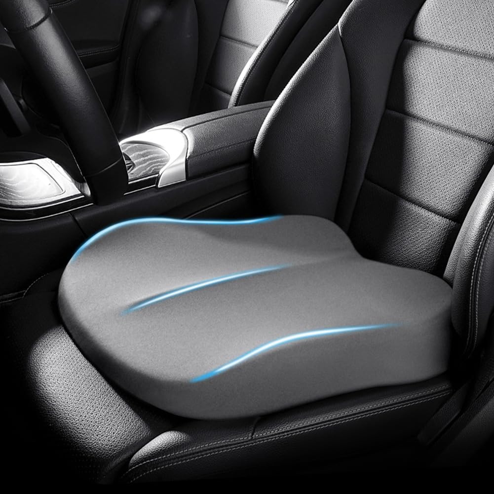 Sitzerhöhung Auto Sitzkissen | Memory Foam Sitzkissen | Ergonomisches Sitzkissen fürs Fahren | FahrKomfort