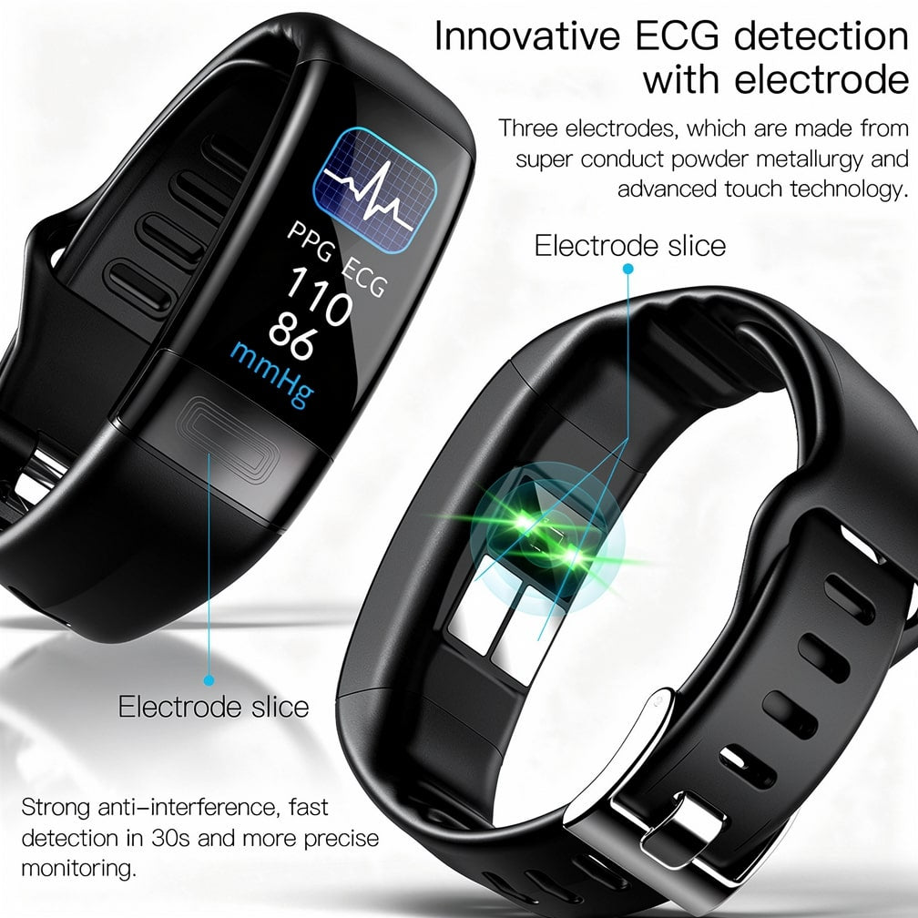 Smartwatch mit EKG, Herzfrequenz, Blutdruck & Schlaftracking für Damen und Herren | Fitness Tracker | Vitaro