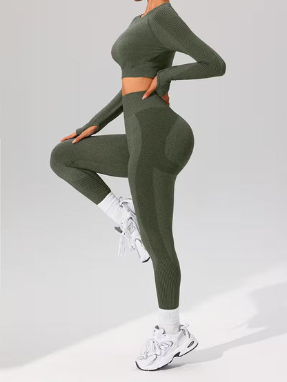 Sport Leggings & Top für Damen | Sportbekleidung | Damen Trainingsanzüge | FlexFit