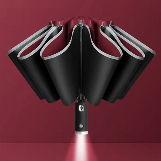 Sturmfester Regenschirm Automatik mit Licht | LumBrella