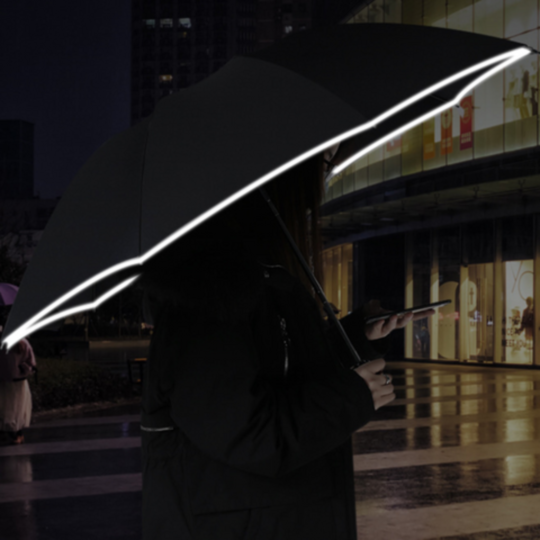 Sturmfester Regenschirm Automatik mit Licht | LumBrella