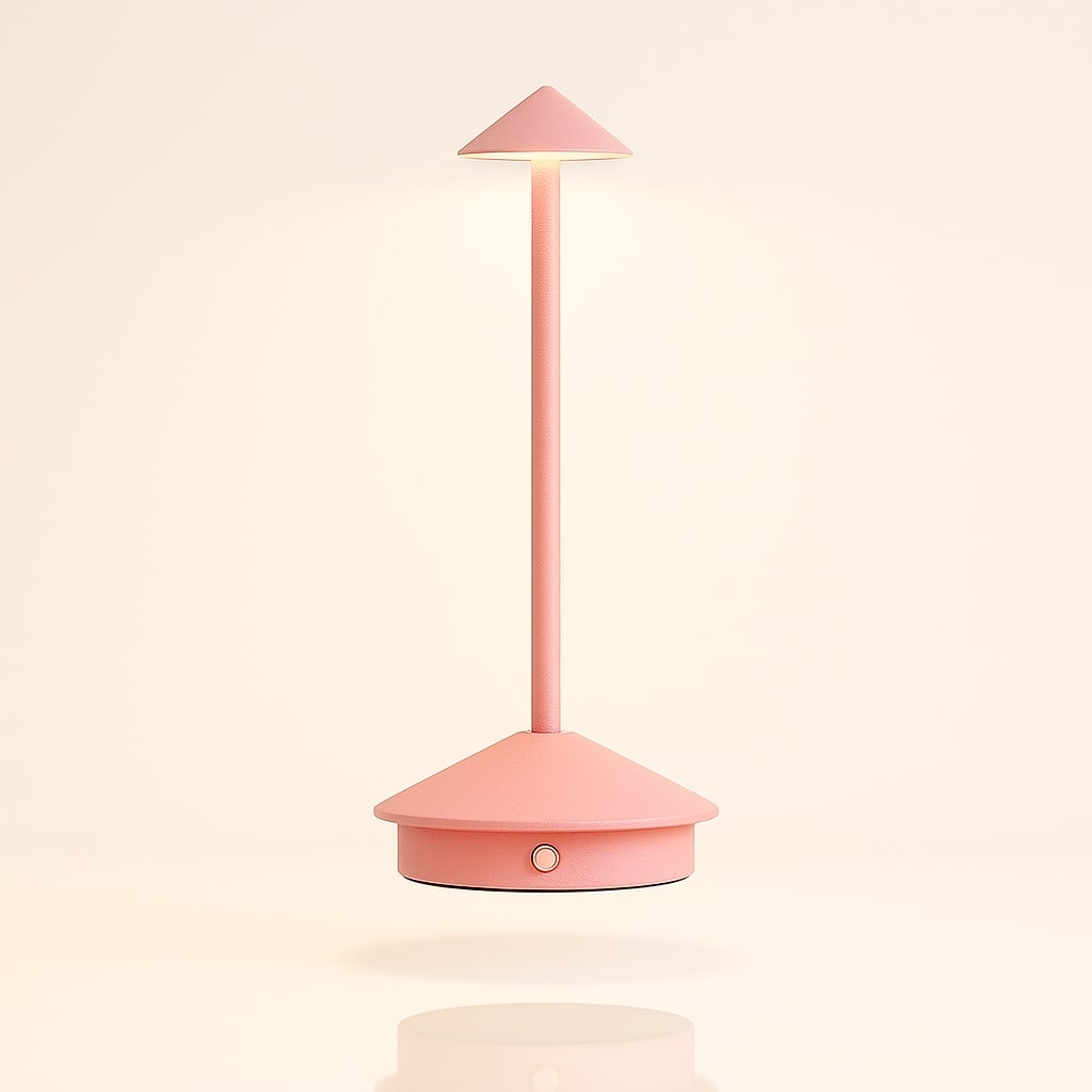 Tischleuchte mit Akku | Kabellose Tischlampe | Dimm­bare Lampe mit Touch | Lunelle
