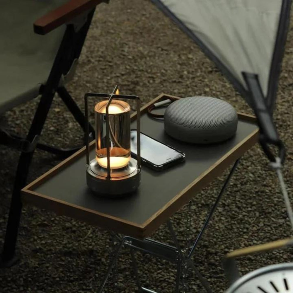 Tischleuchte mit Akku | Moderne LED Tischlampe | Laterne Lampe | NordicLicht