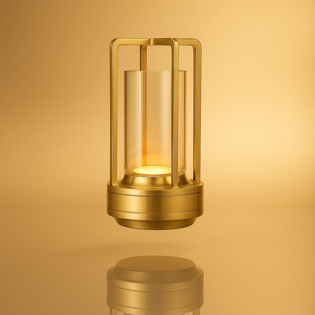Tischleuchte mit Akku | Moderne LED Tischlampe | Laterne Lampe | NordicLicht
