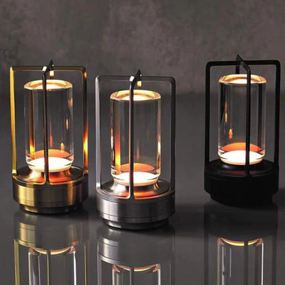 Tischleuchte mit Akku | Moderne LED Tischlampe | Laterne Lampe | NordicLicht
