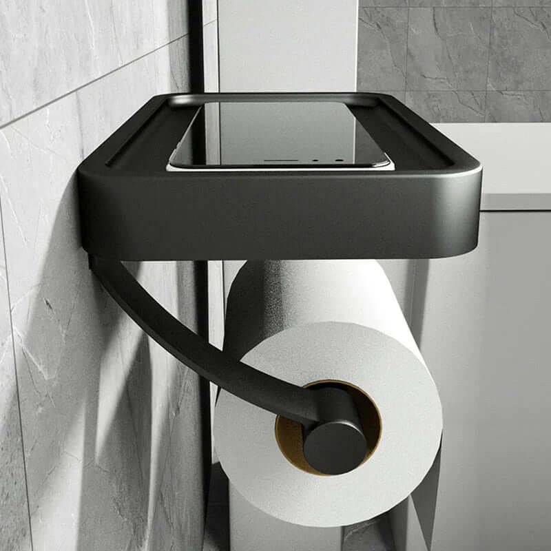 Toilettenpapierhalter aus Edelstahl | Klopapierhalter mit Stauraum | WC Rollenhalter | Rollix