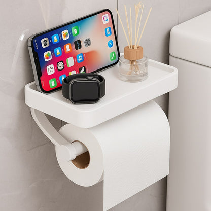 Toilettenpapierhalter aus Edelstahl | Klopapierhalter mit Stauraum | WC Rollenhalter | Rollix