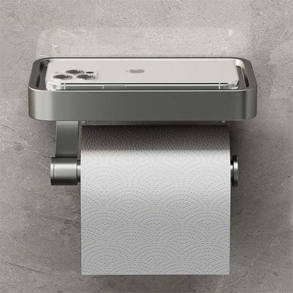 Toilettenpapierhalter aus Edelstahl | Klopapierhalter mit Stauraum | WC Rollenhalter | Rollix