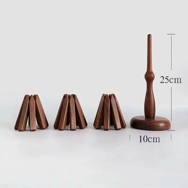 Topfuntersetzer aus Holz | Tischuntersetzer mit modernem Design | HolzKunst (3 Stück)