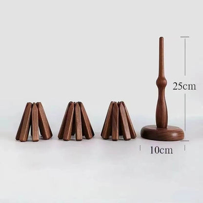 Topfuntersetzer aus Holz | Tischuntersetzer mit modernem Design | HolzKunst (3 Stück)