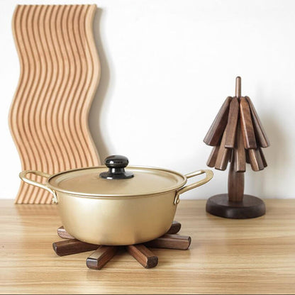 Topfuntersetzer aus Holz | Tischuntersetzer mit modernem Design | HolzKunst (3 Stück)