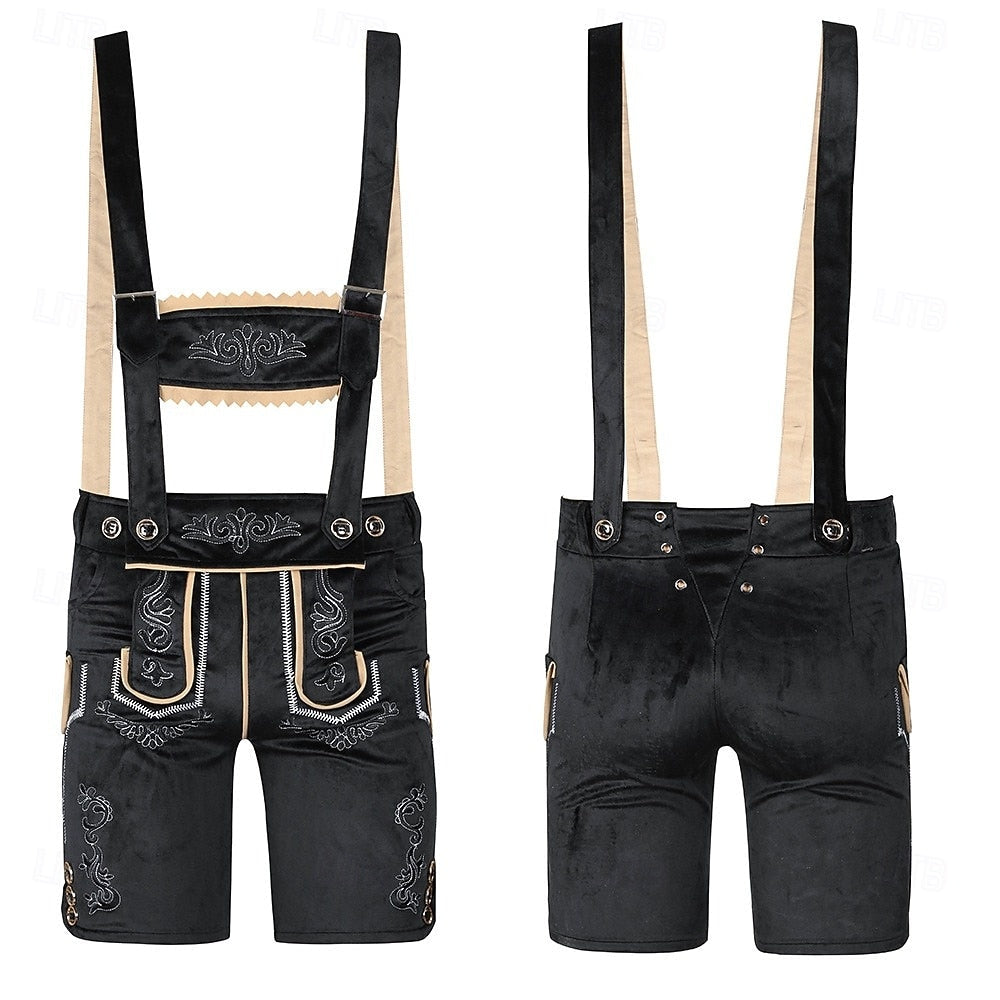 Oktoberfest Outfit Herren | Komplett-Set mit Lederhose, Hemd, Socken & Hut | Trachtenheld