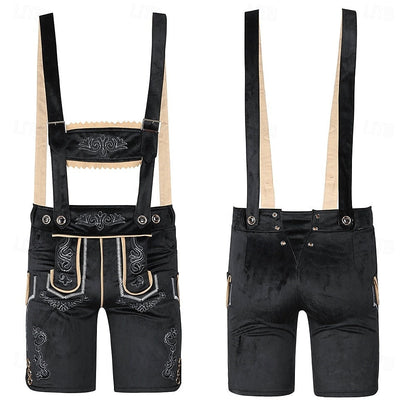 Oktoberfest Outfit Herren | Komplett-Set mit Lederhose, Hemd, Socken & Hut | Trachtenheld