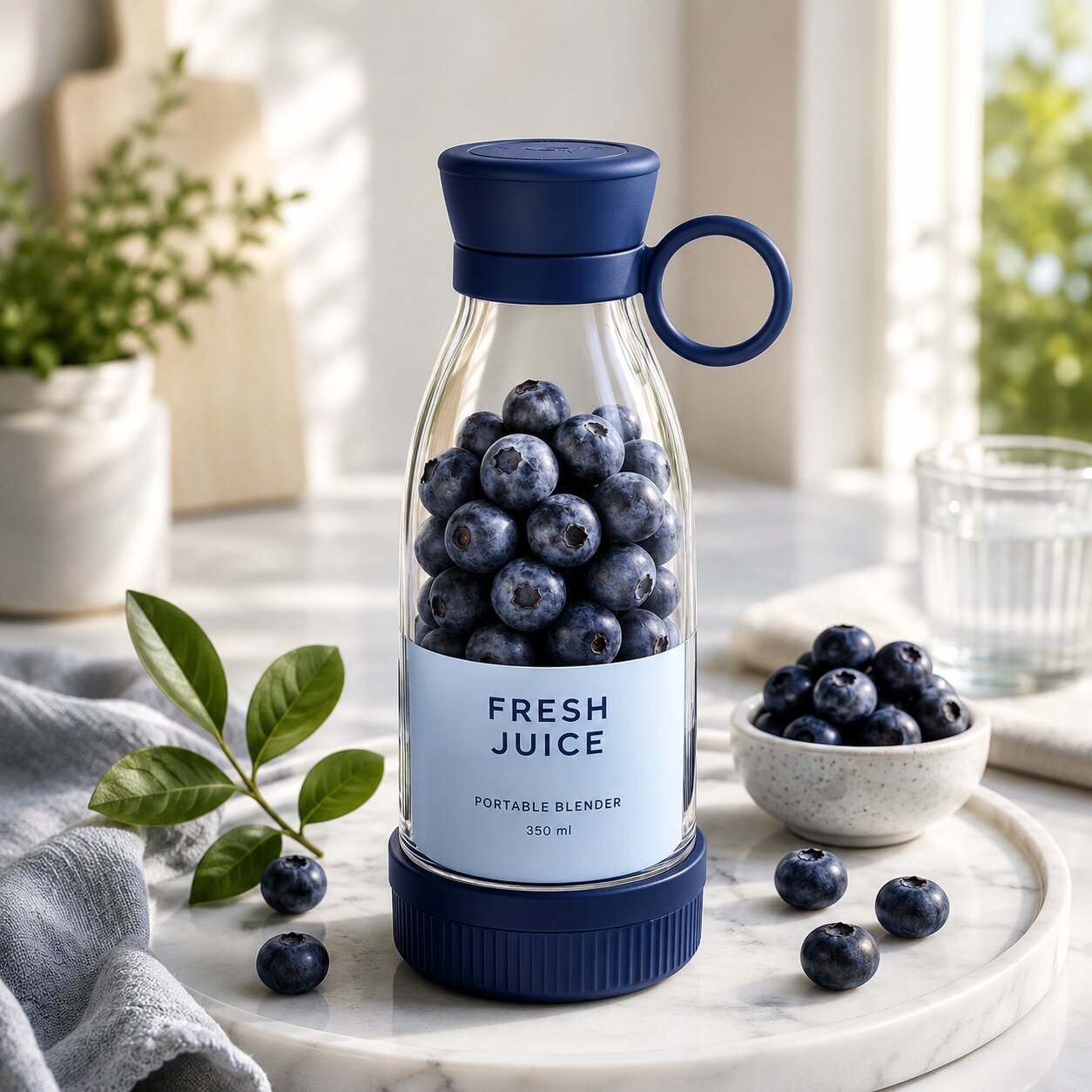 Tragbarer Smoothie Mixer 350 ml | Samtwirbel