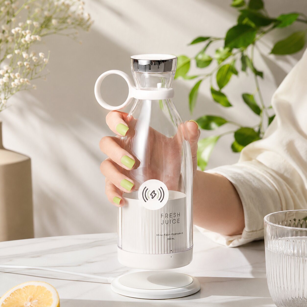 Tragbarer Smoothie Mixer 350 ml | Samtwirbel