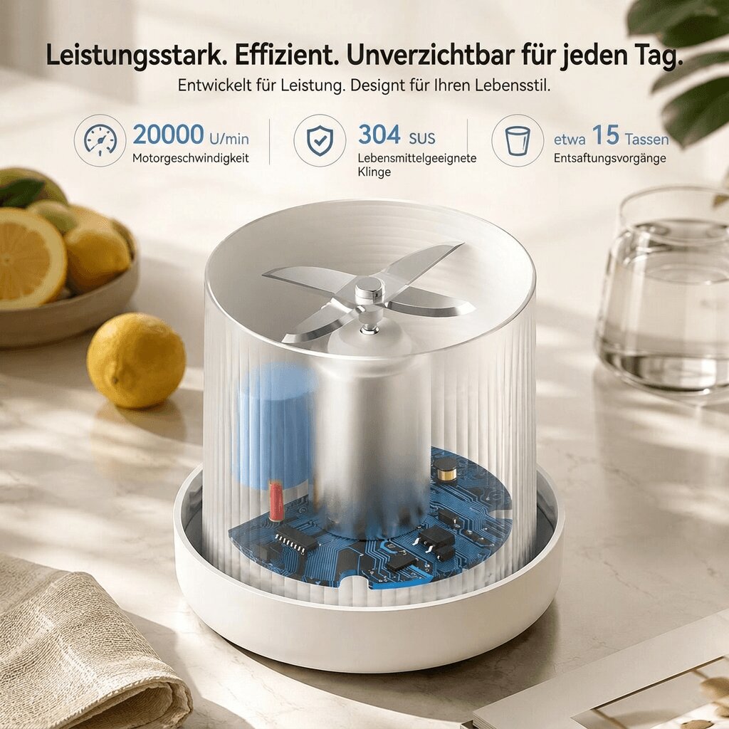 Tragbarer Smoothie Mixer 350 ml | Samtwirbel