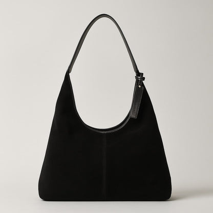 Umhängetasche für Damen | Schultertasche aus Wildleder | Vintage Tasche | Lederin