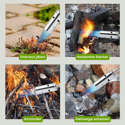 Unkrautbrenner | Thermischer Unkrautvernichter | Unkrautentferner ohne Chemie | Flammix