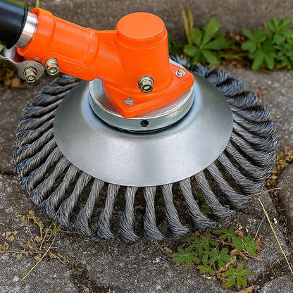 Unkrautbürste für Rasentrimmer | Unkraut vernichten | GartenStahl