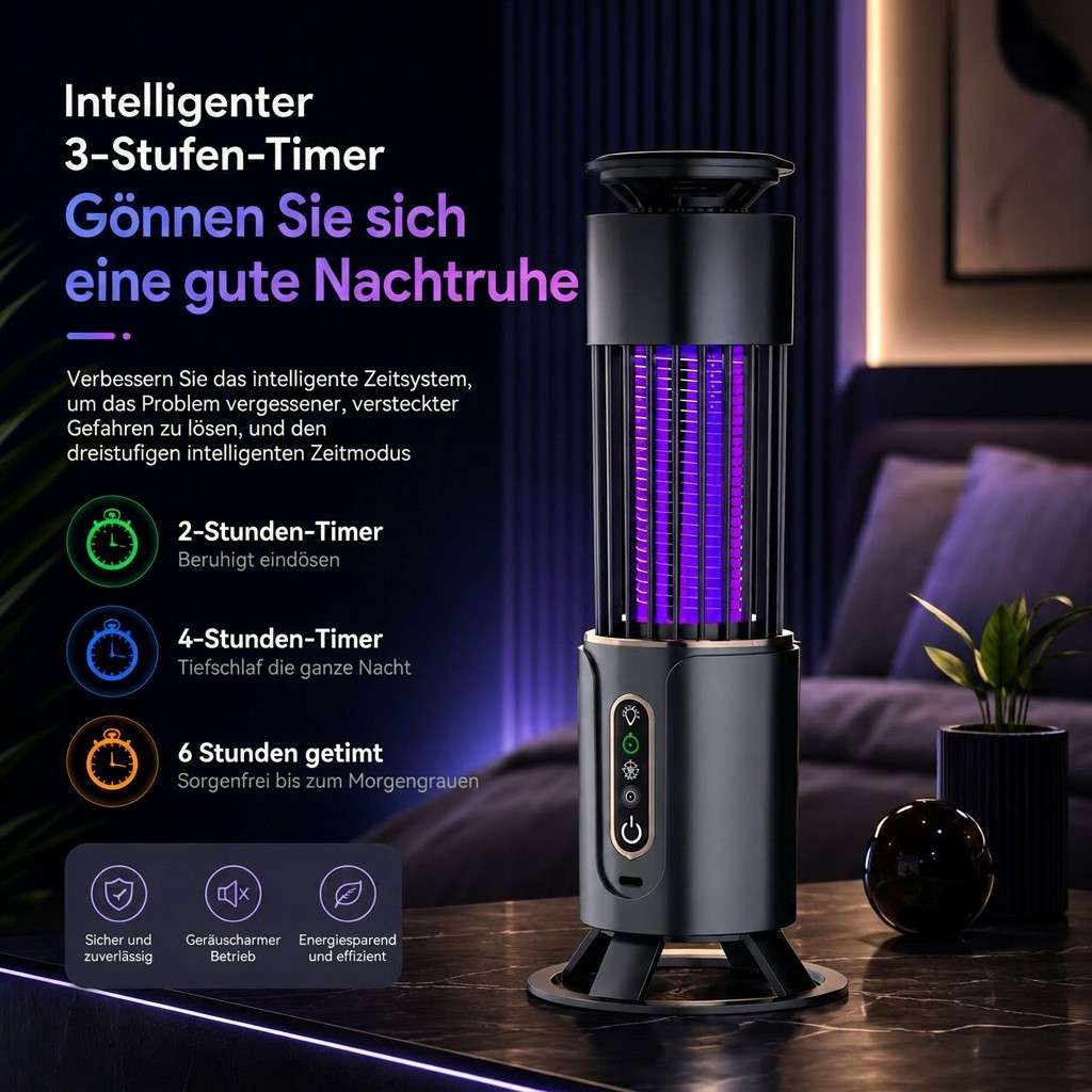 Noctilux UV Insektenvernichter für innen – Elektrische Mückenlampe & Fliegenfalle fürs Zimmer
