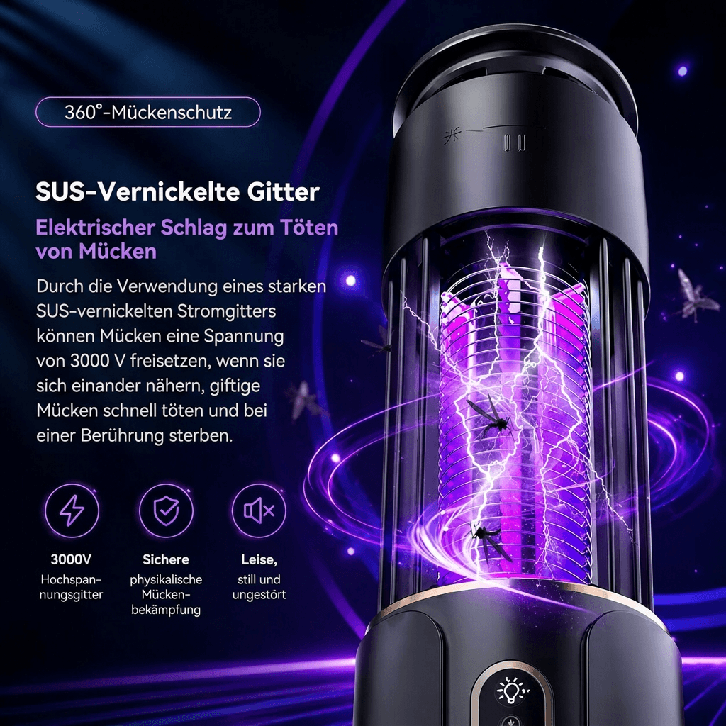 Noctilux UV Insektenvernichter für innen – Elektrische Mückenlampe & Fliegenfalle fürs Zimmer