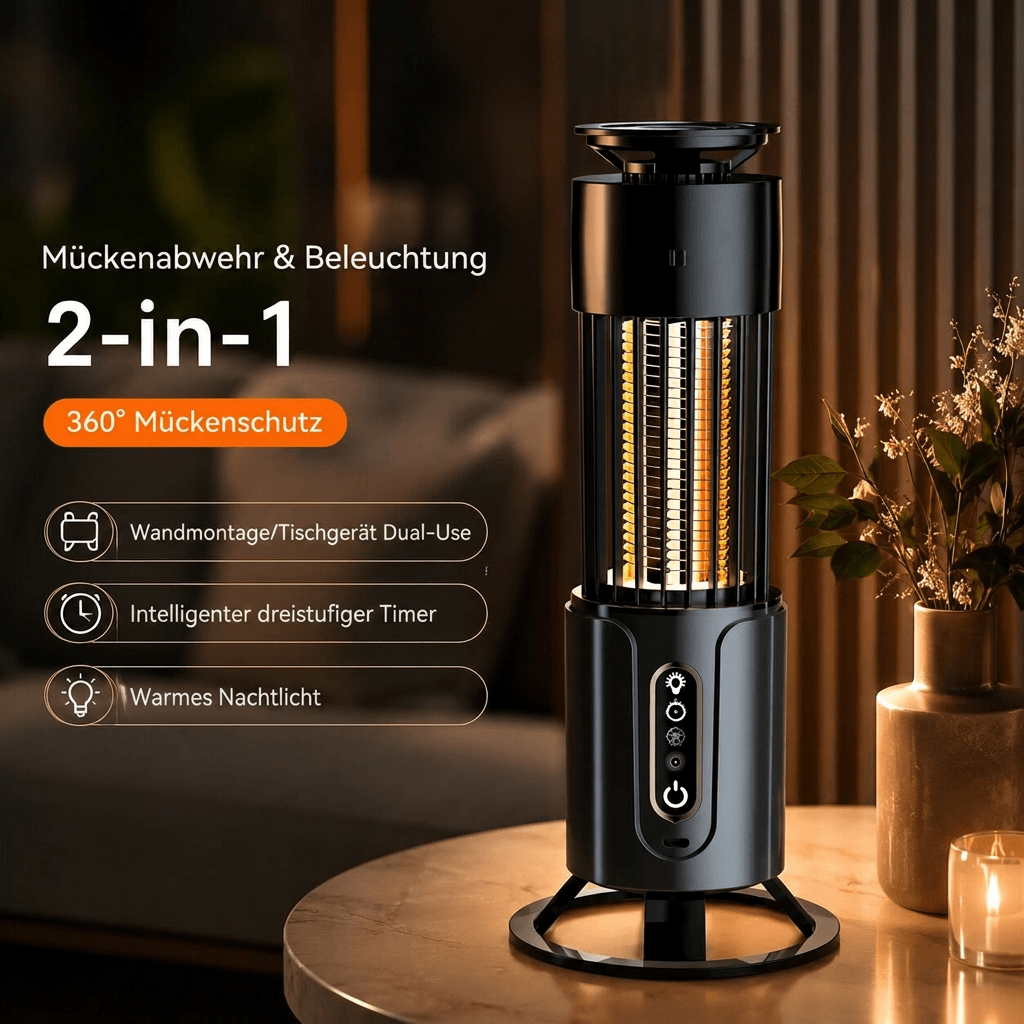 Noctilux UV Insektenvernichter für innen – Elektrische Mückenlampe & Fliegenfalle fürs Zimmer