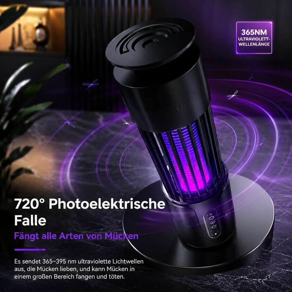 Noctilux UV Insektenvernichter für innen – Elektrische Mückenlampe & Fliegenfalle fürs Zimmer