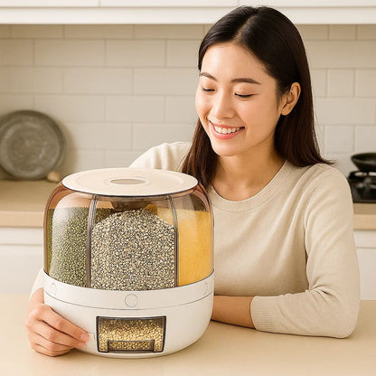 Müsli Spender | Aufbewahrungsbehälter | Vorratsbehälter mit Deckel | VorratsBox