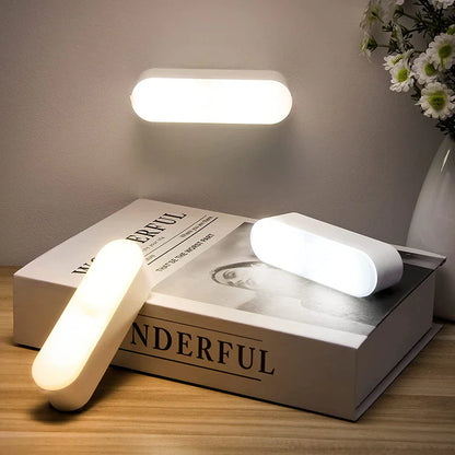 Wandleuchte für innen mit Bewegungsmelder | Nachtlicht mit Akku | Wandlampe | WandSchein
