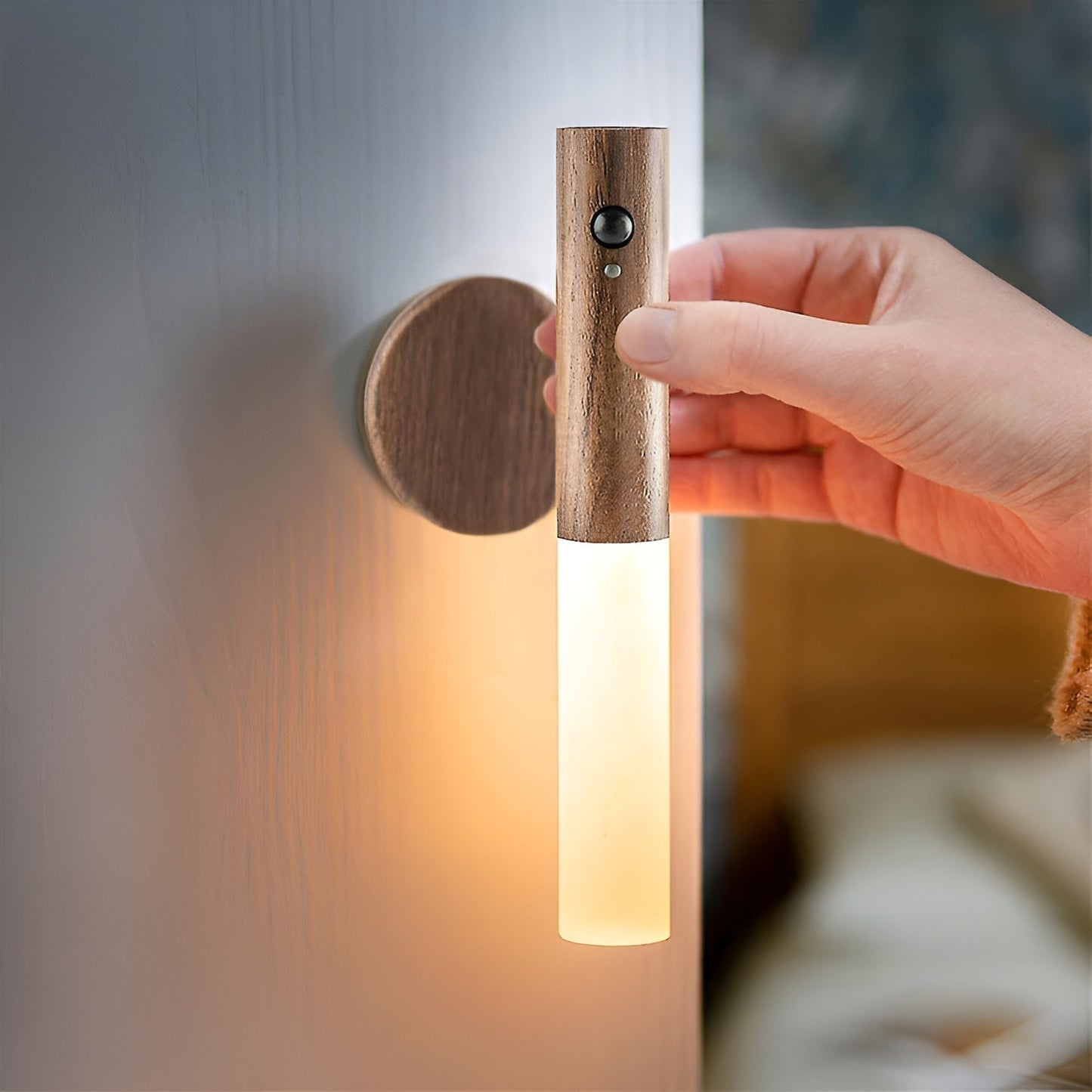 Wandleuchte für innen mit Bewegungsmelder & Akku | Kabellose Lampe | NordLicht