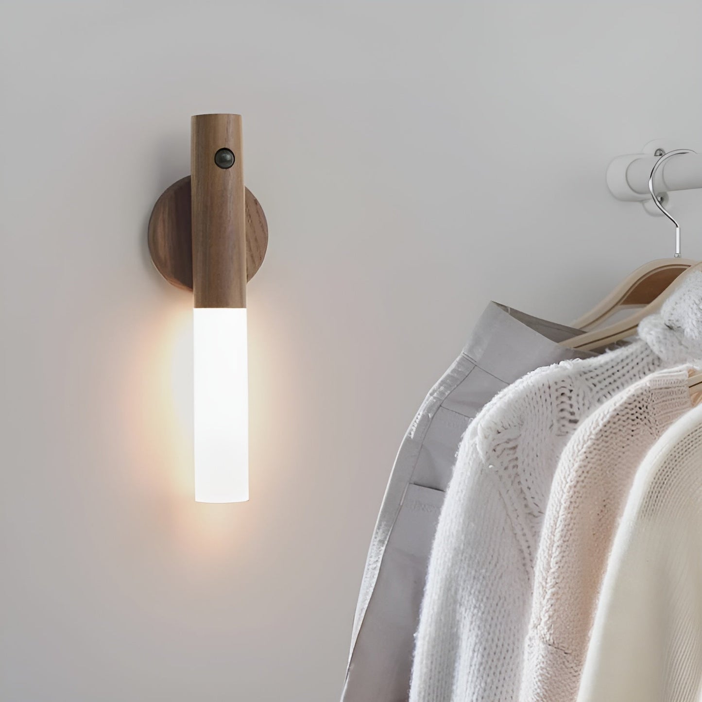 Wandleuchte für innen mit Bewegungsmelder & Akku | Kabellose Lampe | NordLicht