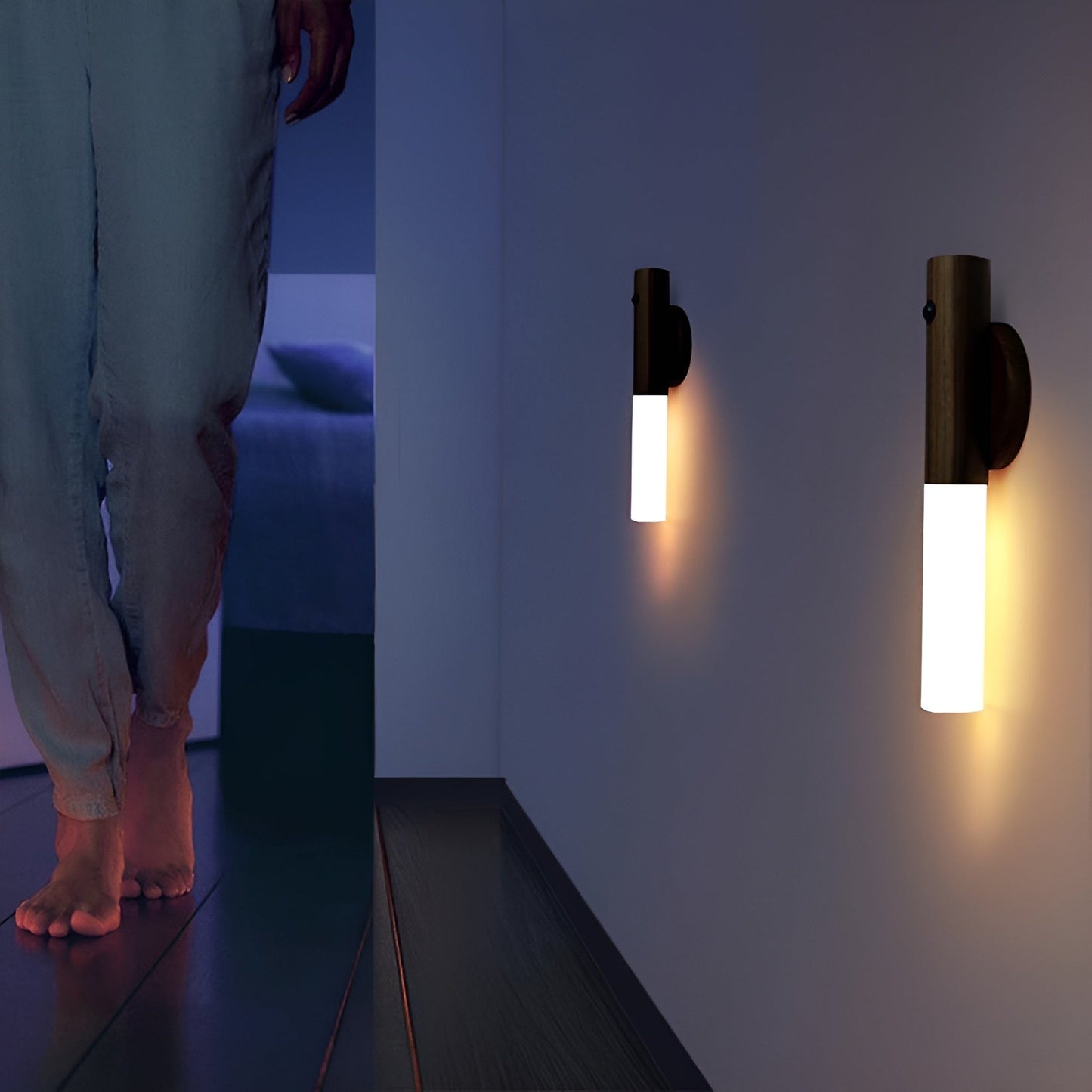 Wandleuchte für innen mit Bewegungsmelder & Akku | Kabellose Lampe | NordLicht