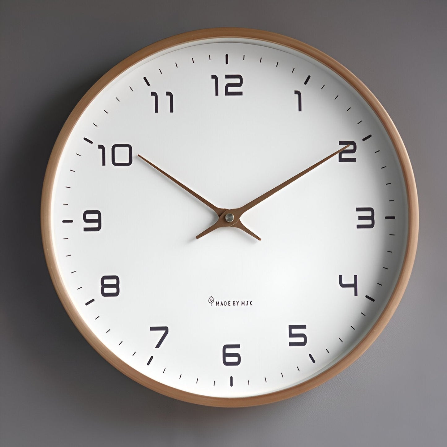 Wanduhr aus Holz | Moderne Uhr für Wohnzimmer | Nordische Design Wanduhr | NordUhr
