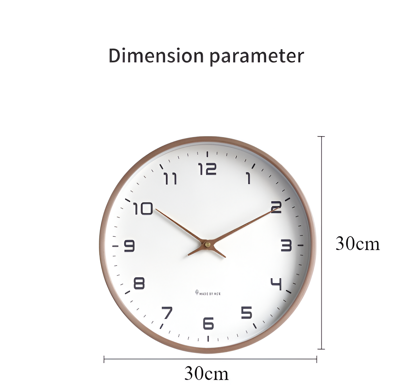 Wanduhr aus Holz | Moderne Uhr für Wohnzimmer | Nordische Design Wanduhr | NordUhr