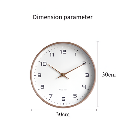 Wanduhr aus Holz | Moderne Uhr für Wohnzimmer | Nordische Design Wanduhr | NordUhr