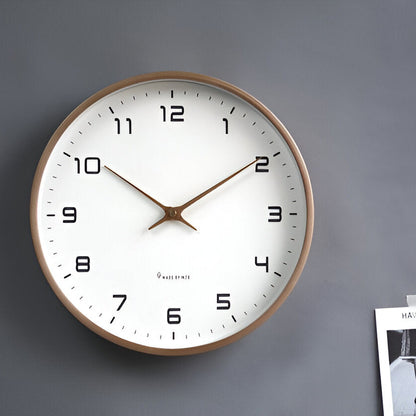 Wanduhr aus Holz | Moderne Uhr für Wohnzimmer | Nordische Design Wanduhr | NordUhr