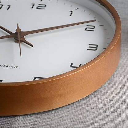 Wanduhr aus Holz | Moderne Uhr für Wohnzimmer | Nordische Design Wanduhr | NordUhr