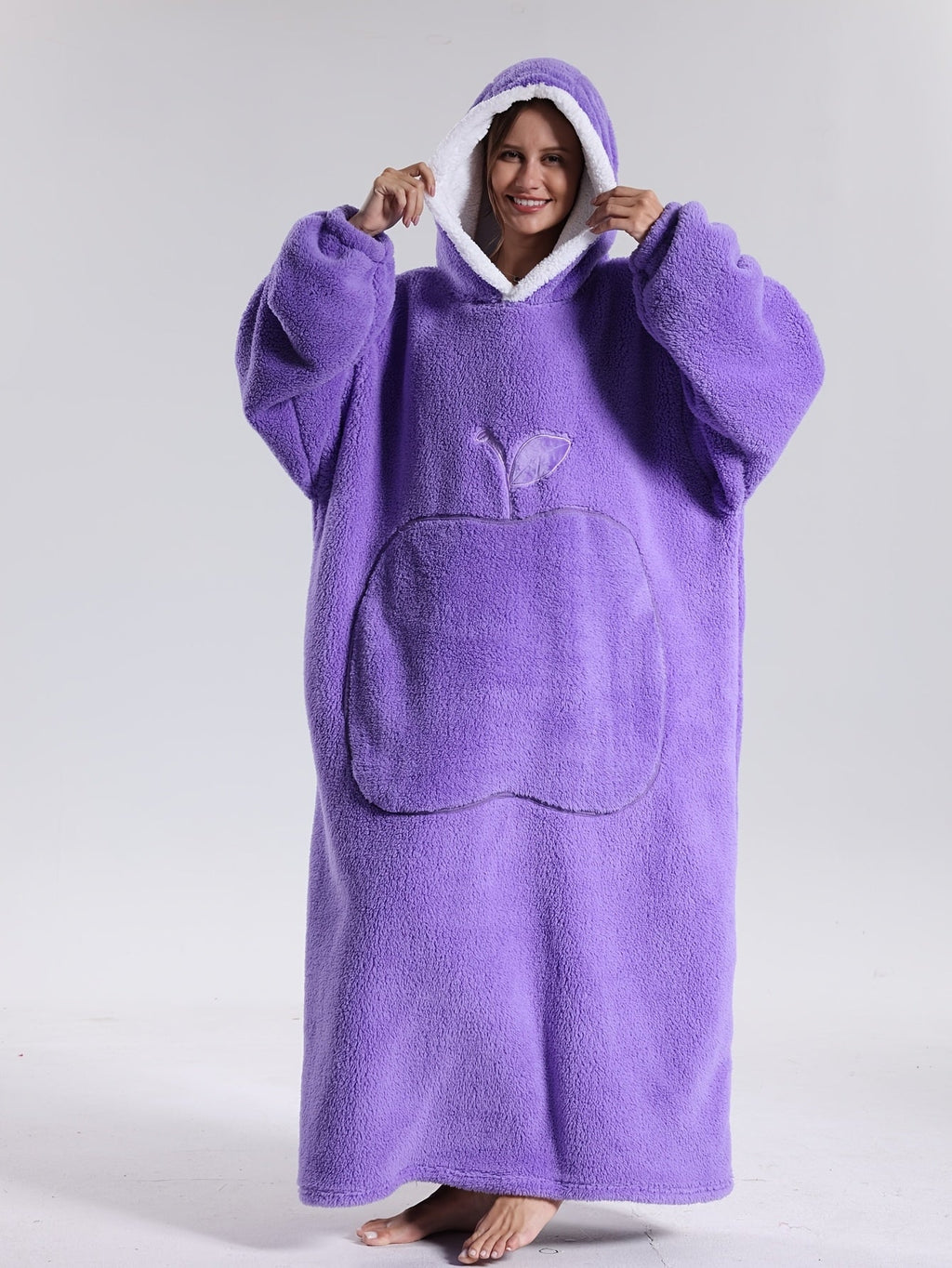 Hoodie Decke | Decke mit Ärmeln | Tragbarer Decken Pullover | WärmeHood
