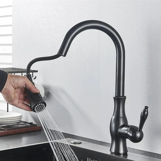 Wasserhahn für Küche | Ausziehbare Küchenarmatur | Spültischarmatur | AquaKraft