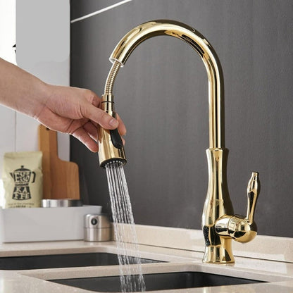 Wasserhahn für Küche | Ausziehbare Küchenarmatur | Spültischarmatur | AquaKraft