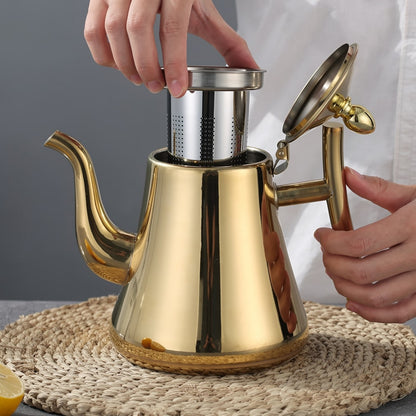 Wasserkocher mit Filter aus Edelstahl | Wasserkessel mit Sieb | Teekocher | Stahlia