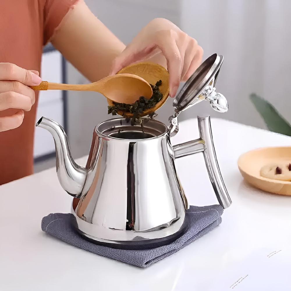 Wasserkocher mit Filter aus Edelstahl | Wasserkessel mit Sieb | Teekocher | Stahlia
