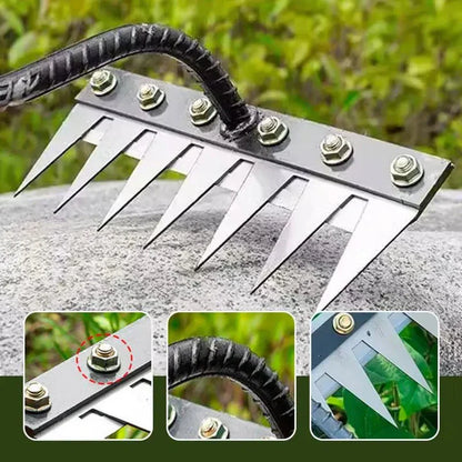 Unkrautrechen für Gartenpflege | Robuster Gartenrechen | WurzelKraft